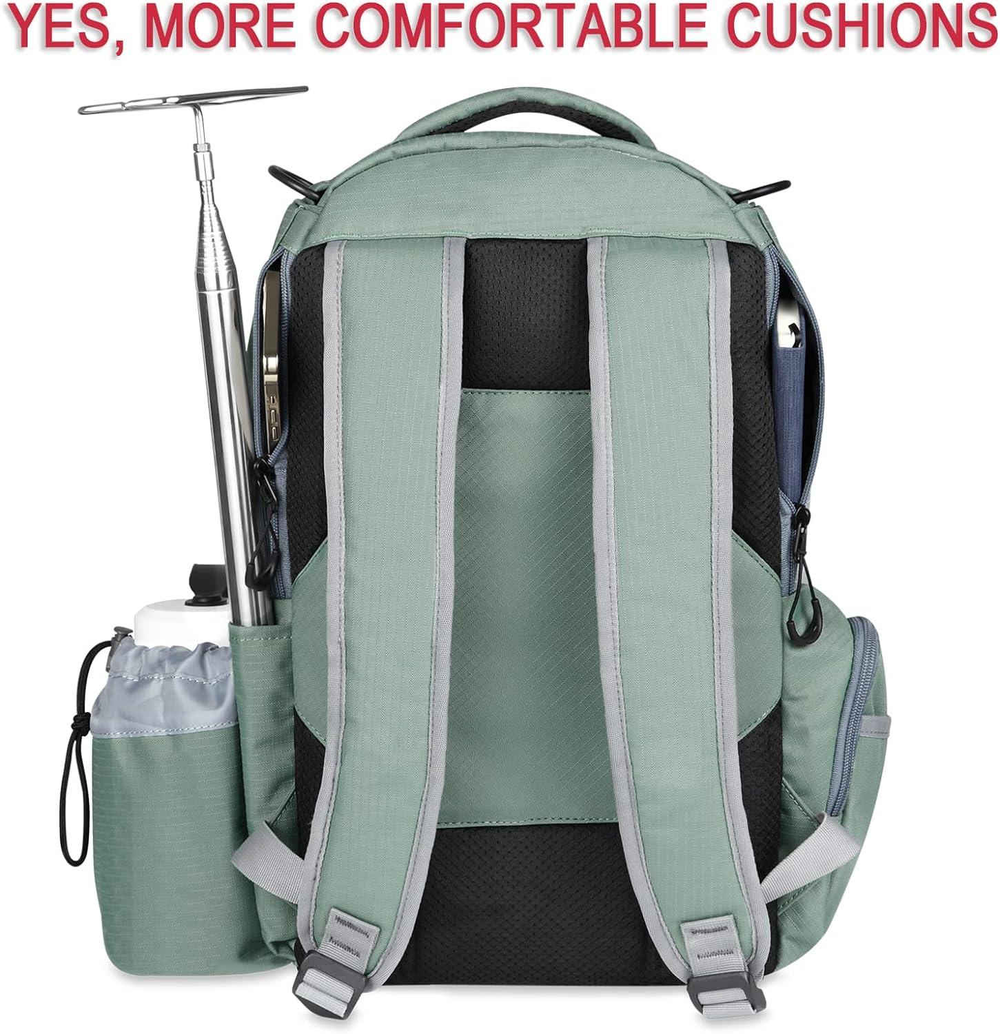 QOGIR Backpack Disc Golf Bag: Durable Frisbee Golf Bag with 22+