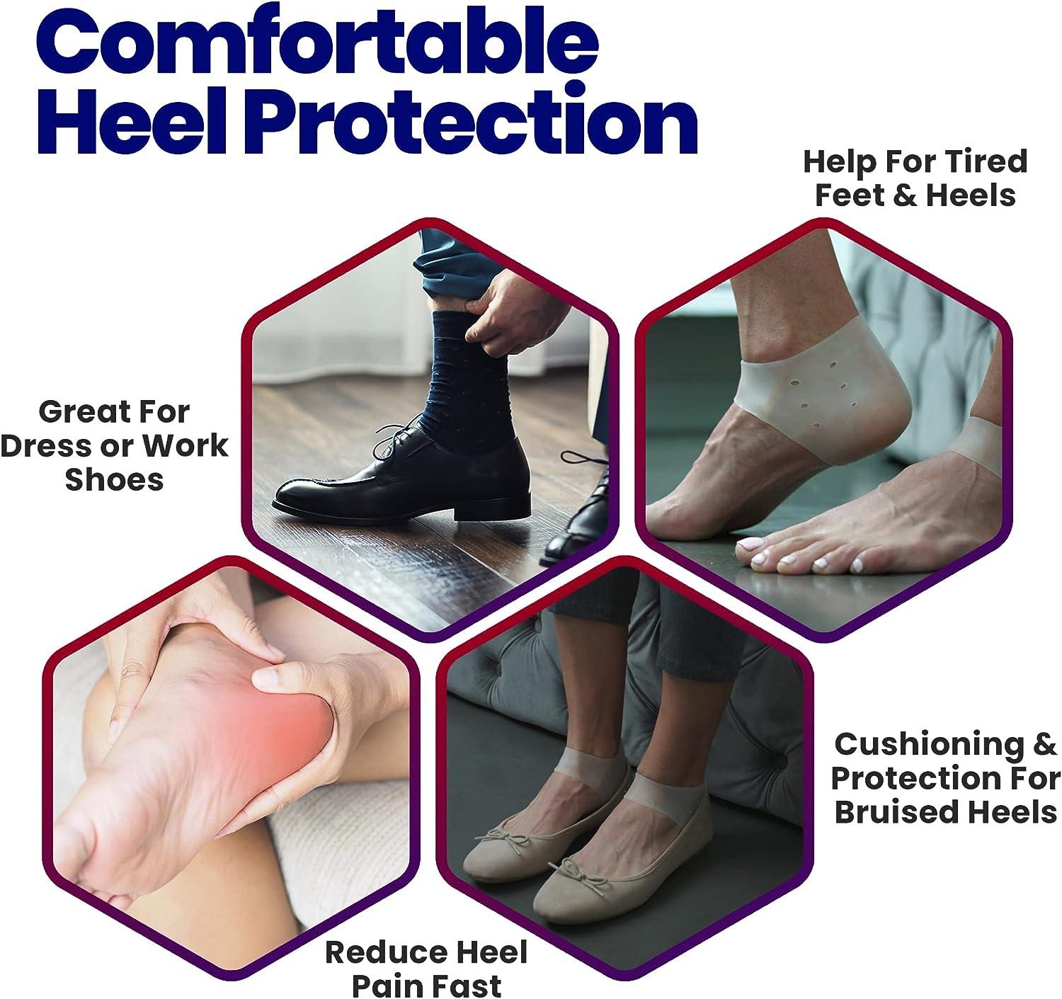 DMI Heel Cushion Protector Pillow to Relieve Pressure from Sores and  Ulcers, Foot Pillow, FSA HSA Eligible, Adjustable in Size, Blue, White,  Sold as a Set of 2 - Walmart.com