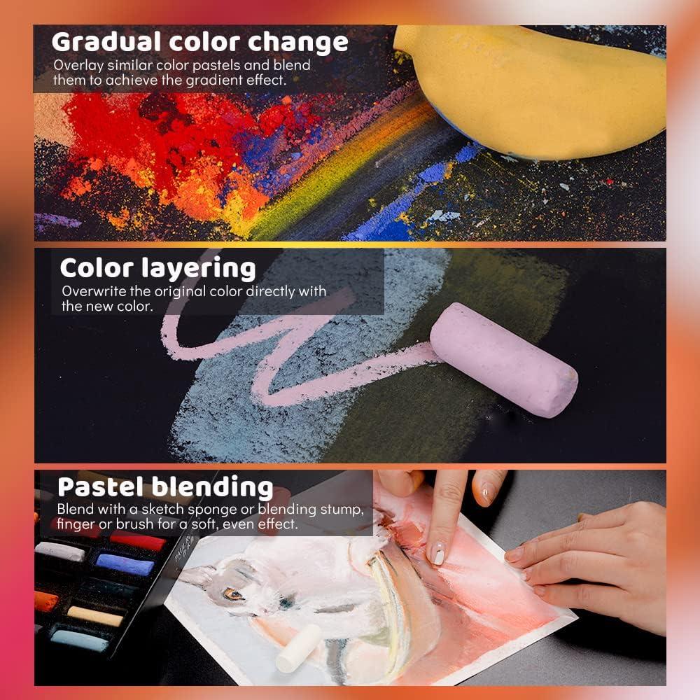  Paul Rubens Professional Soft Pastels, 36 Colors