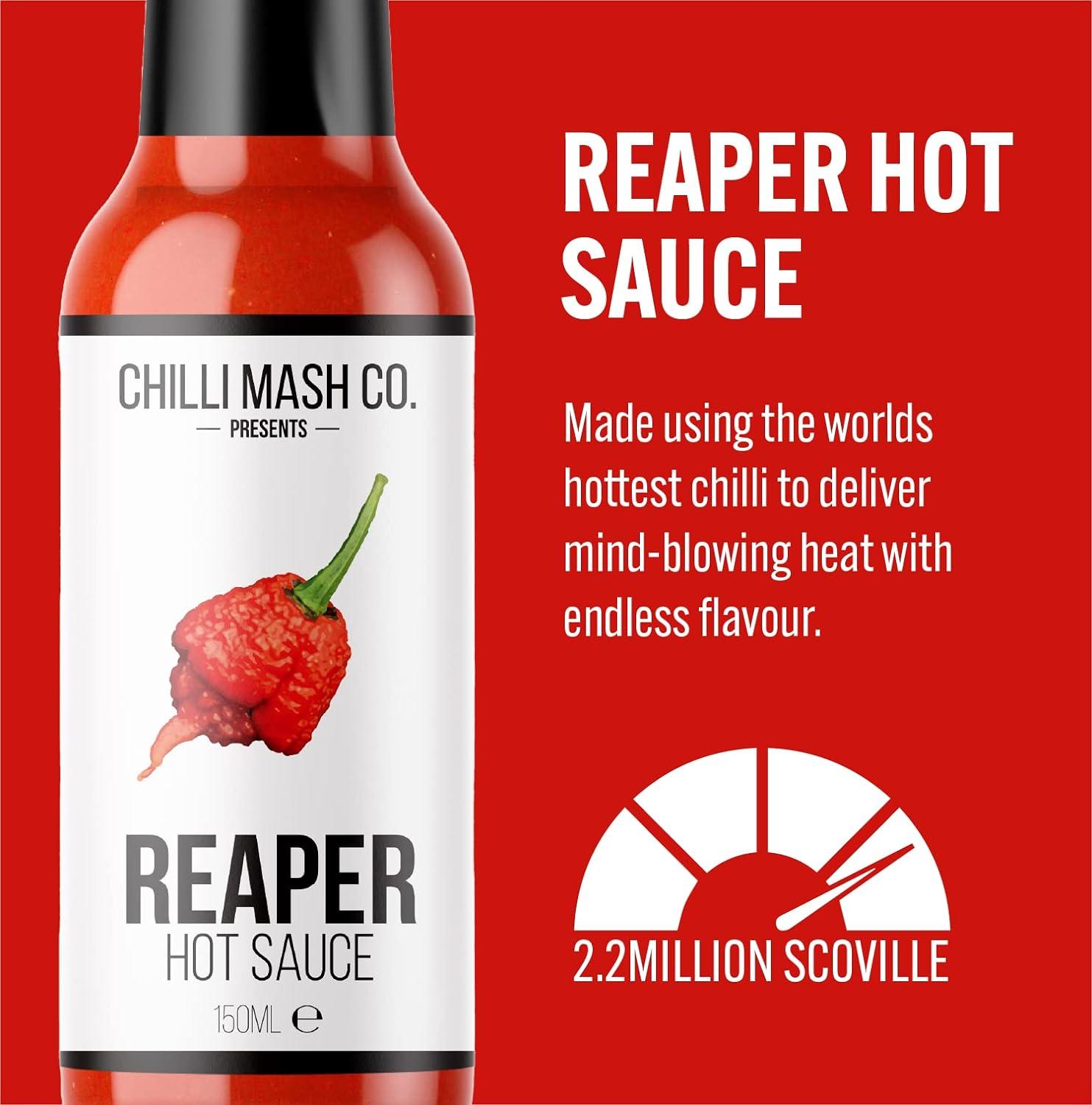 Carolina Reaper Hot Chilli Sauce Chilli Mash Company Worlds Hottest Chilli Mind Blowing 0918