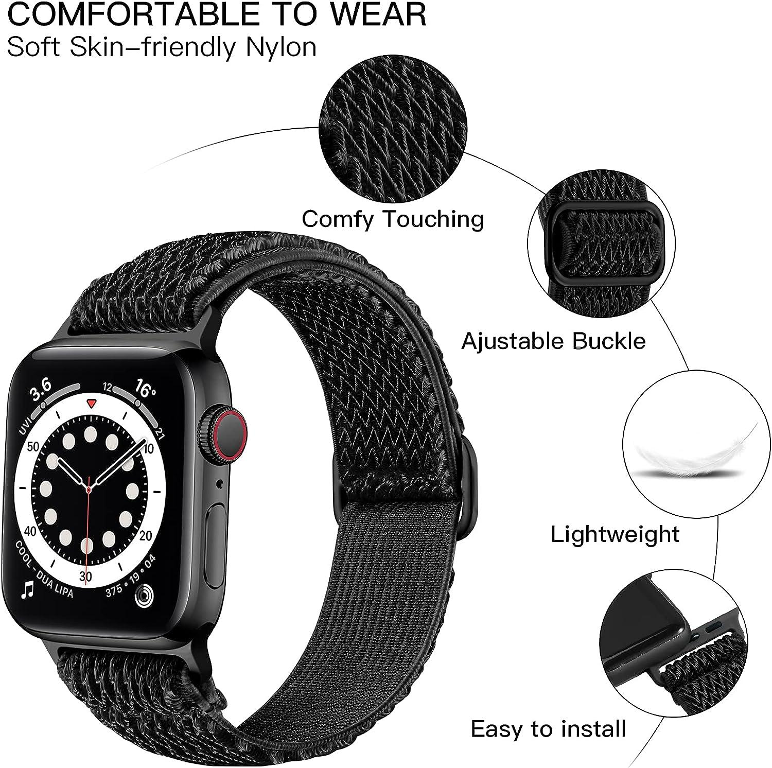 Lerobo Sport Bands Compatible with Apple Watch Band 45mm 44mm 42mm 49mm  Women Men,Soft Silicone Breathable Replacement Band Compatible for Apple  Watch SE iWatch Series 8 7 6 5 4 3 2