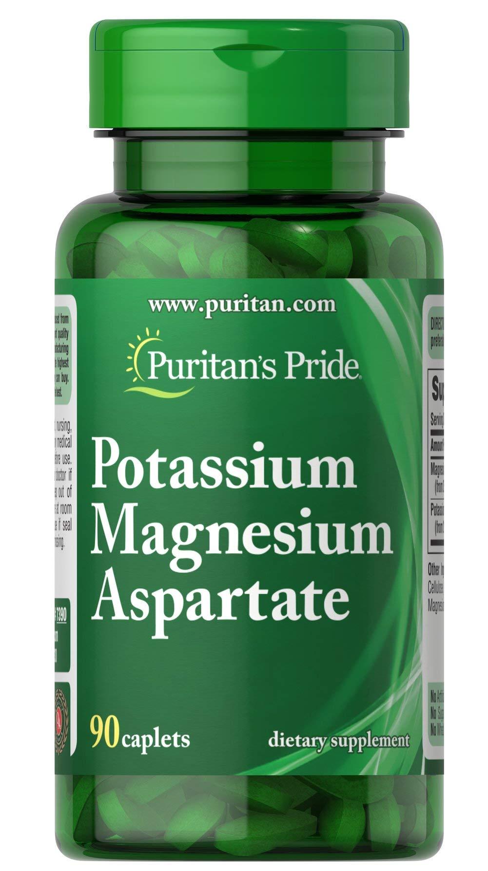 Puritan's Pride Potassium Magnesium Aspartate90 Caplets