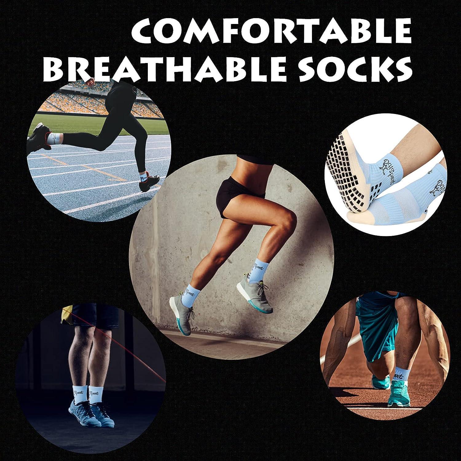 2 Pairs Yoga Socks For Women Non Slip Grip Sock For Pilates Sports
