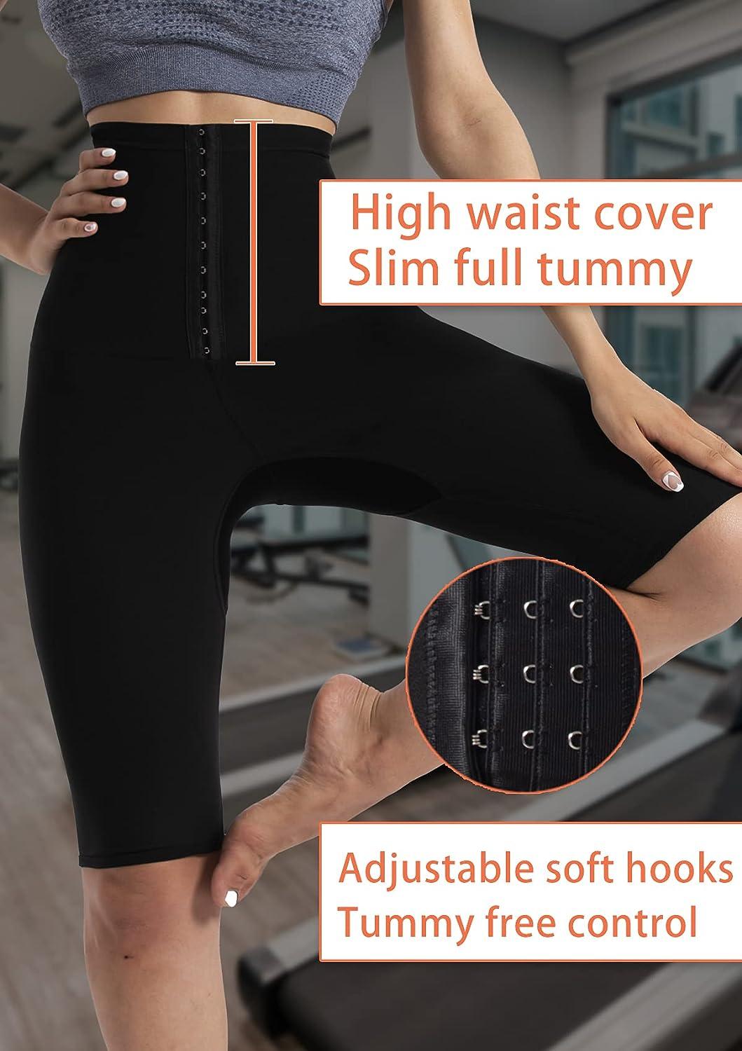 Women's Abdomen Control Hip-lifting Sweat Pants Body Shaper Sauna High  Waist Leggings Fitness Shorts Slimming Pants Workout Belt