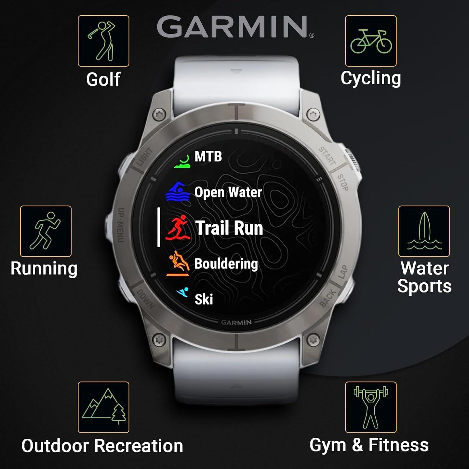 Garmin epix Pro (Gen 2) Sapphire Edition, 42mm, High Performance  Smartwatch, Advanced Training Technology, Built-in Flashlight, Black 