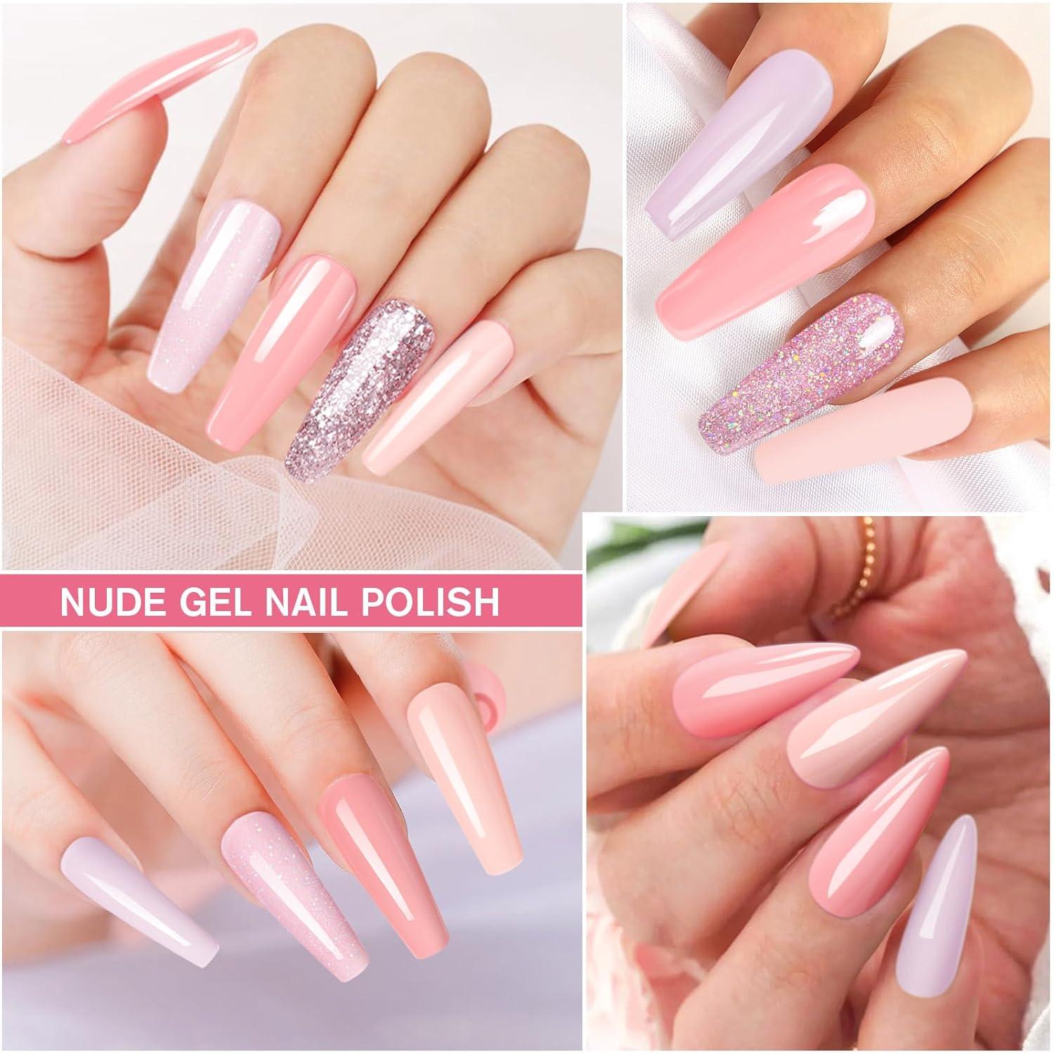 Light Baby Pink & White Nail Art - O2 Nails India