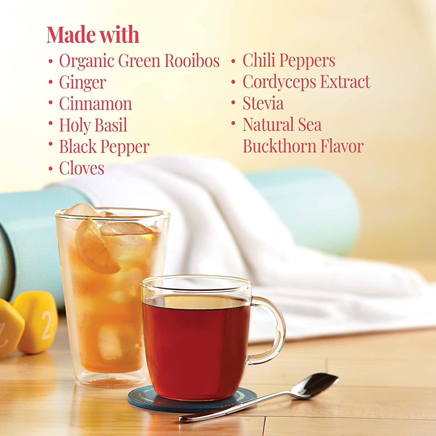 Organic Ginger Rooibos Non-Caffeinated Tea Herbal Tea - The Steeping Room