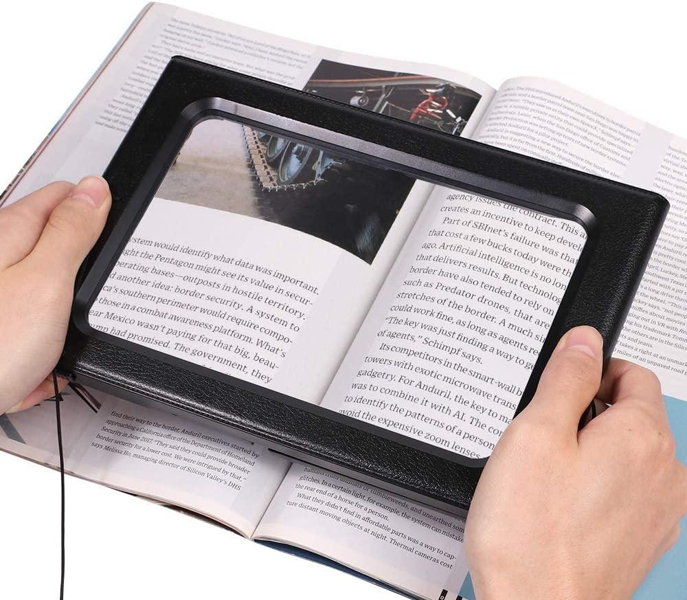 NZQXJXZ 5X Hands Free Magnifying Glass for Reading Large Full Book
