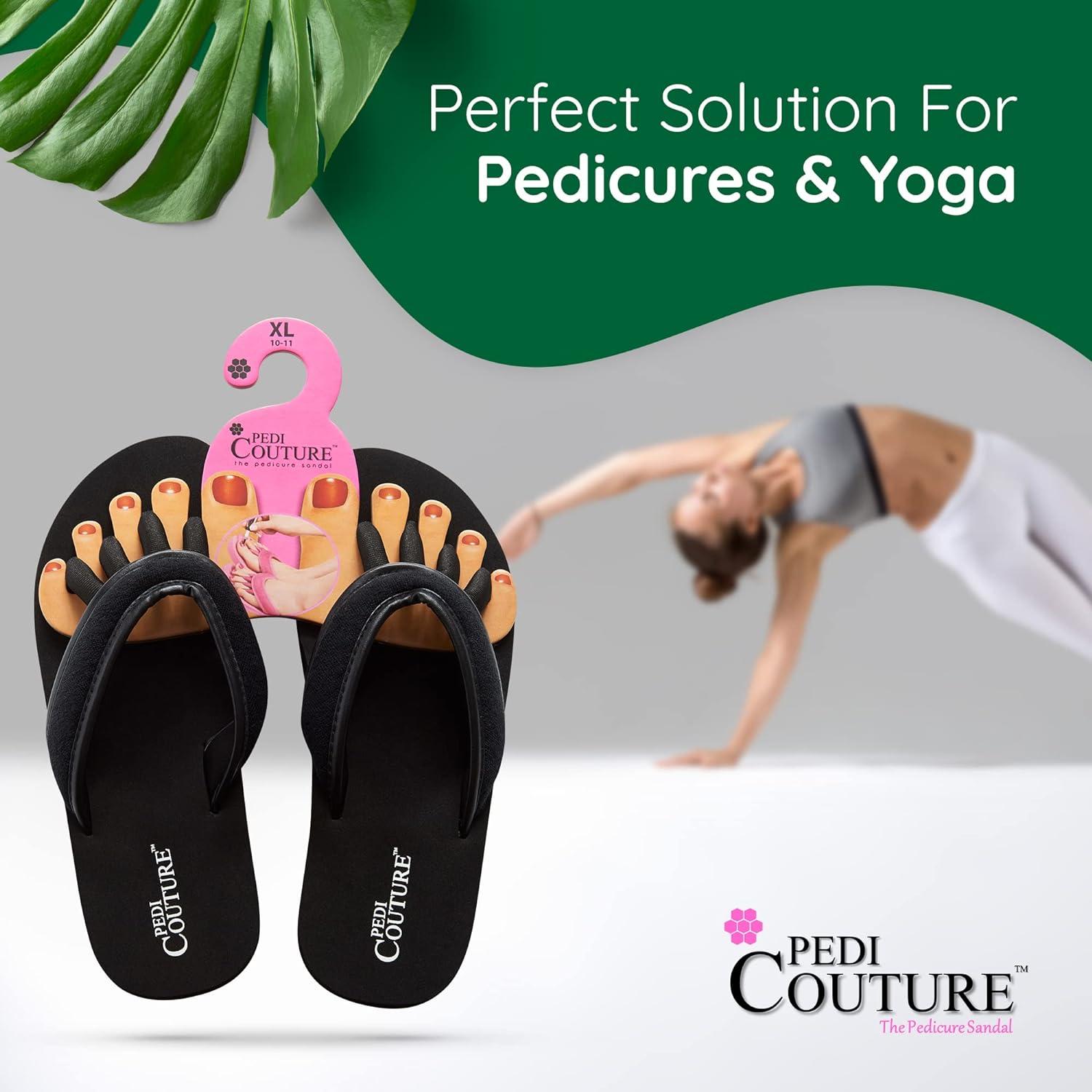 Pedi Couture Pedicure Sandals for Women - Toe Separator Slippers