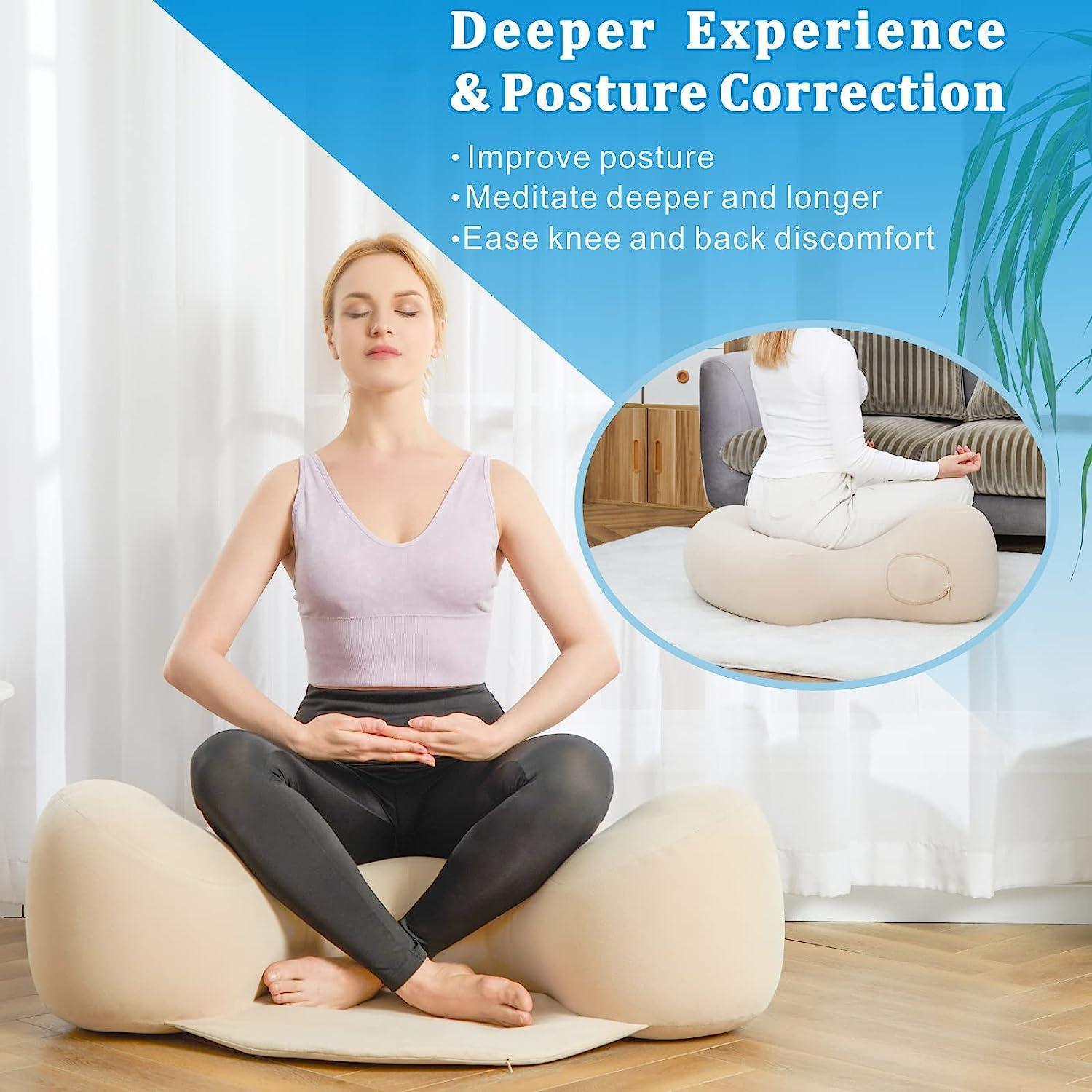 Inflatable Large Meditation Cushion for Zafu Yoga - Meditation