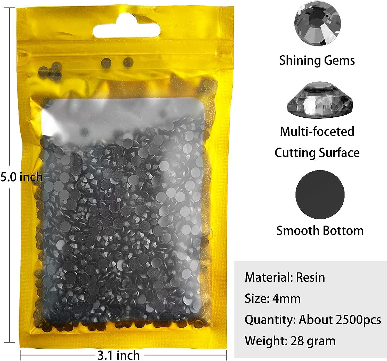 2500 Pieces Clear Hotfix Rhinestones, 6 Mixed Sizes Crystal Flatback  Rhinestones for Nail Art, 3D Nail Diamonds Charms, DIY Crafts Face Phones  Clothes