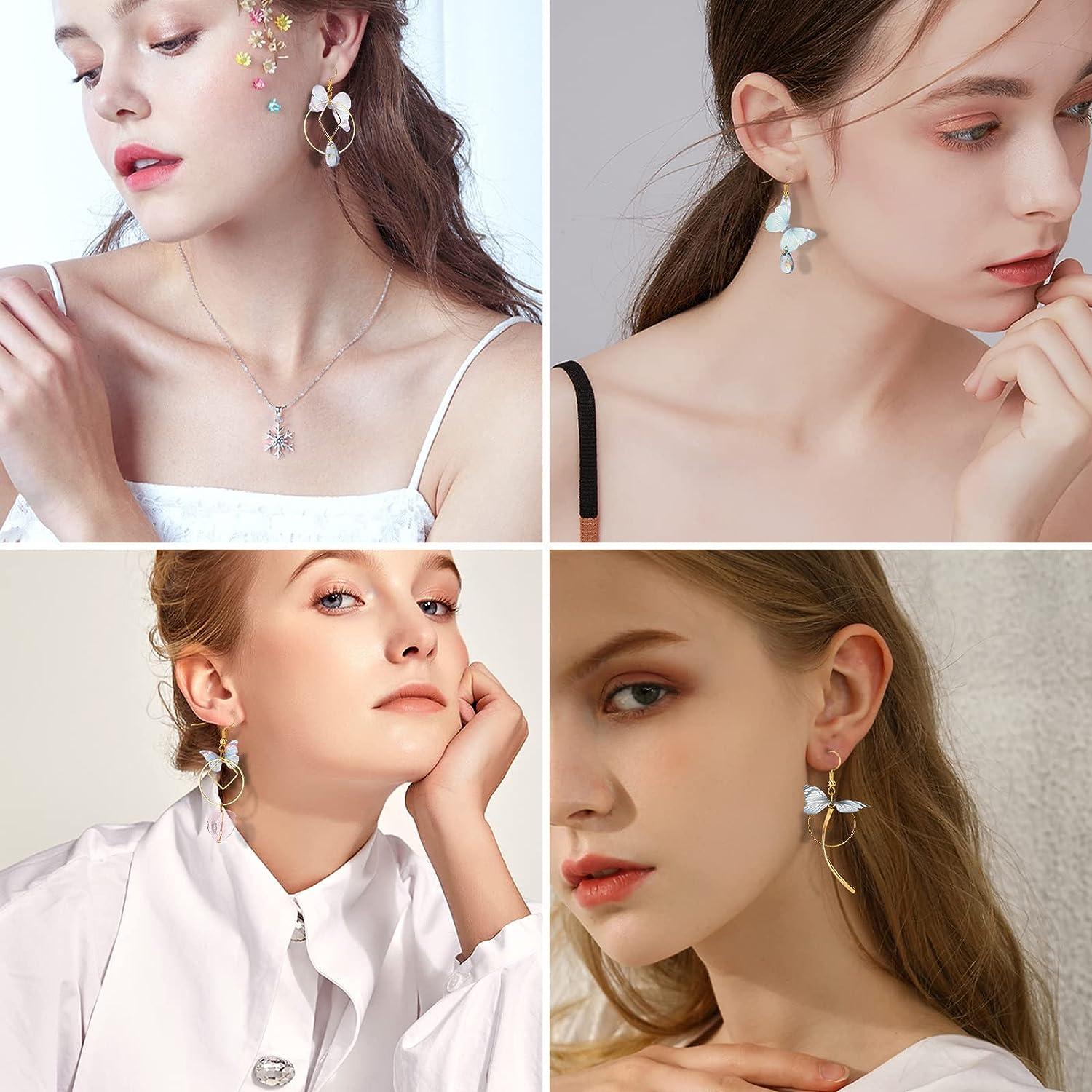 90Pcs/box Resin Earring Making Kit Butterfly Pendants For Women Fashion  Dangle Earring Findings DIY Jewelry Making Accessories - AliExpress