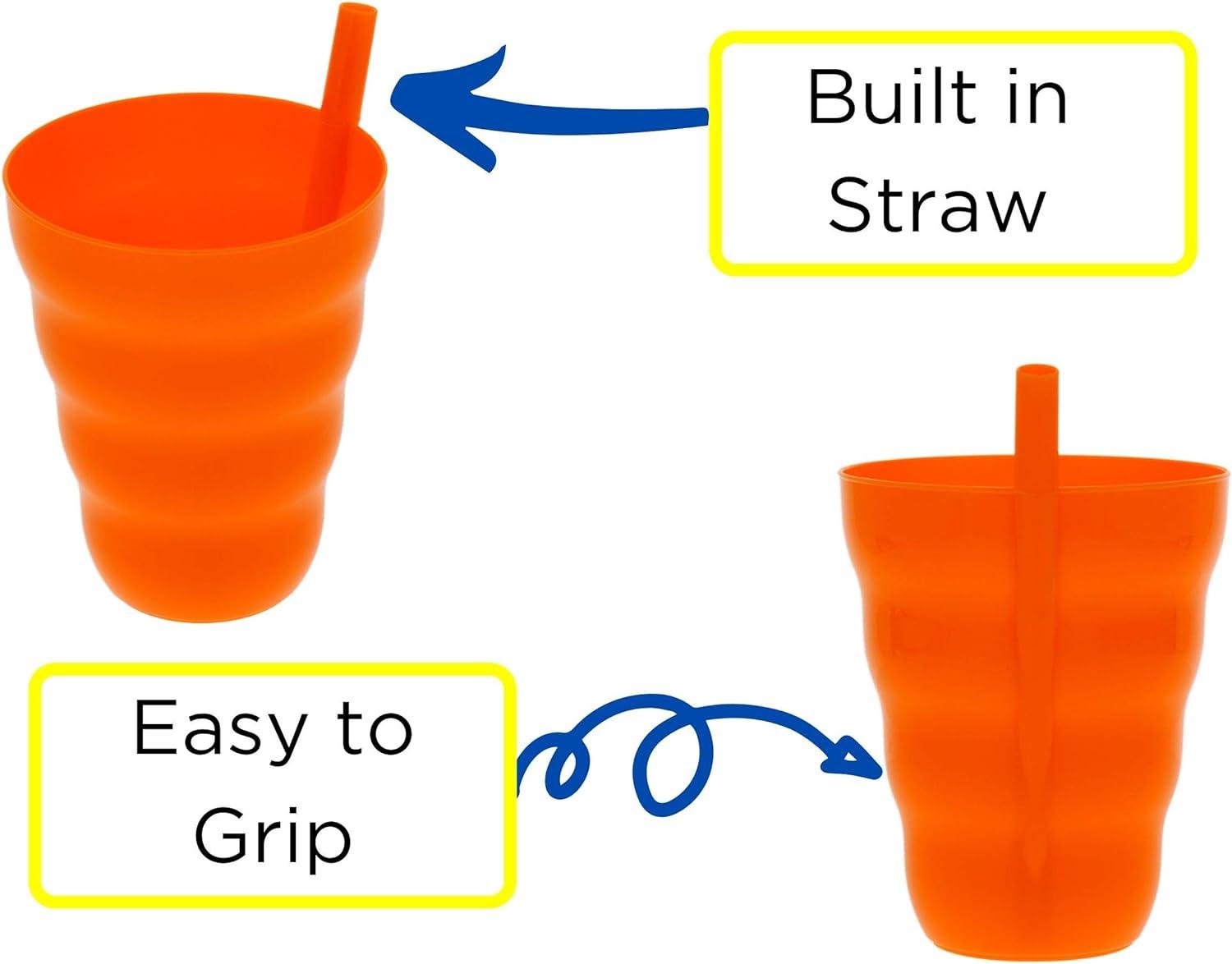 Cup with Built-In Straw