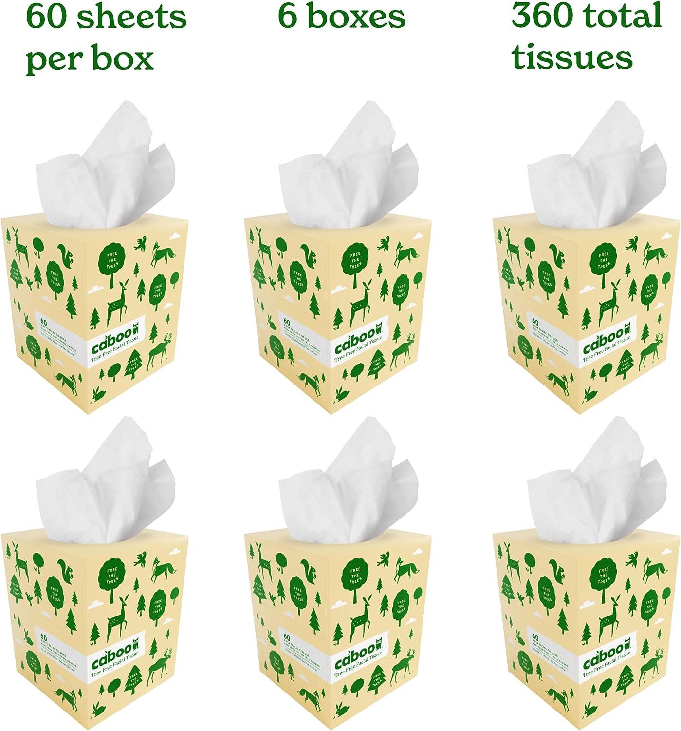 Bamboo Facial Tissue - 6 Boxes