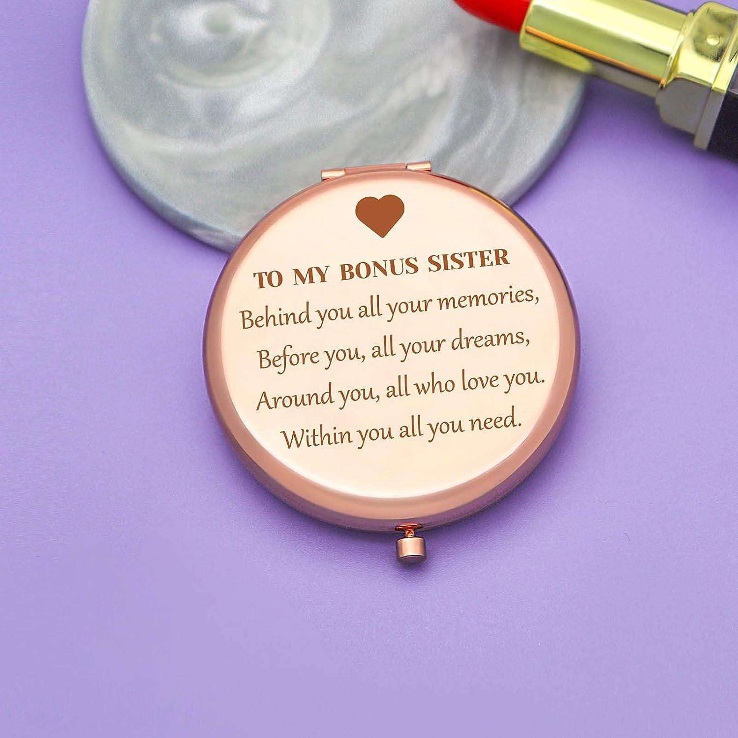 Sister in Law Gifts Compact Makeup Mirror for Bonus Sister Unbiological Sister  Sister in Law Birthday
