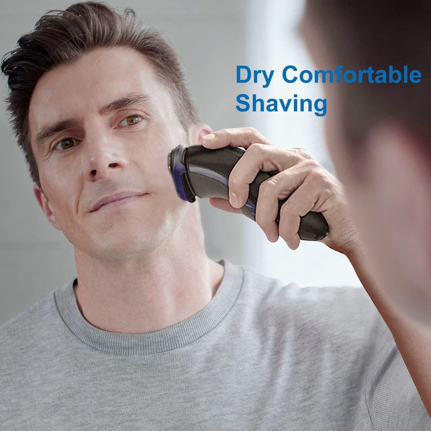 Philips Norelco Shaving Heads for Shaver Series 3000, 2000, 1000 and Click  & Style, Silver SH30/52