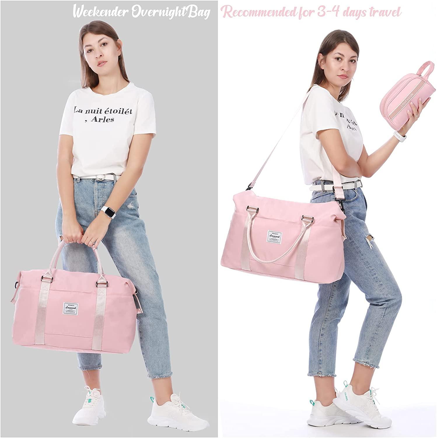 Weekender Bag for Women Cute Travel Tote Bag Gym Duffel Bag with