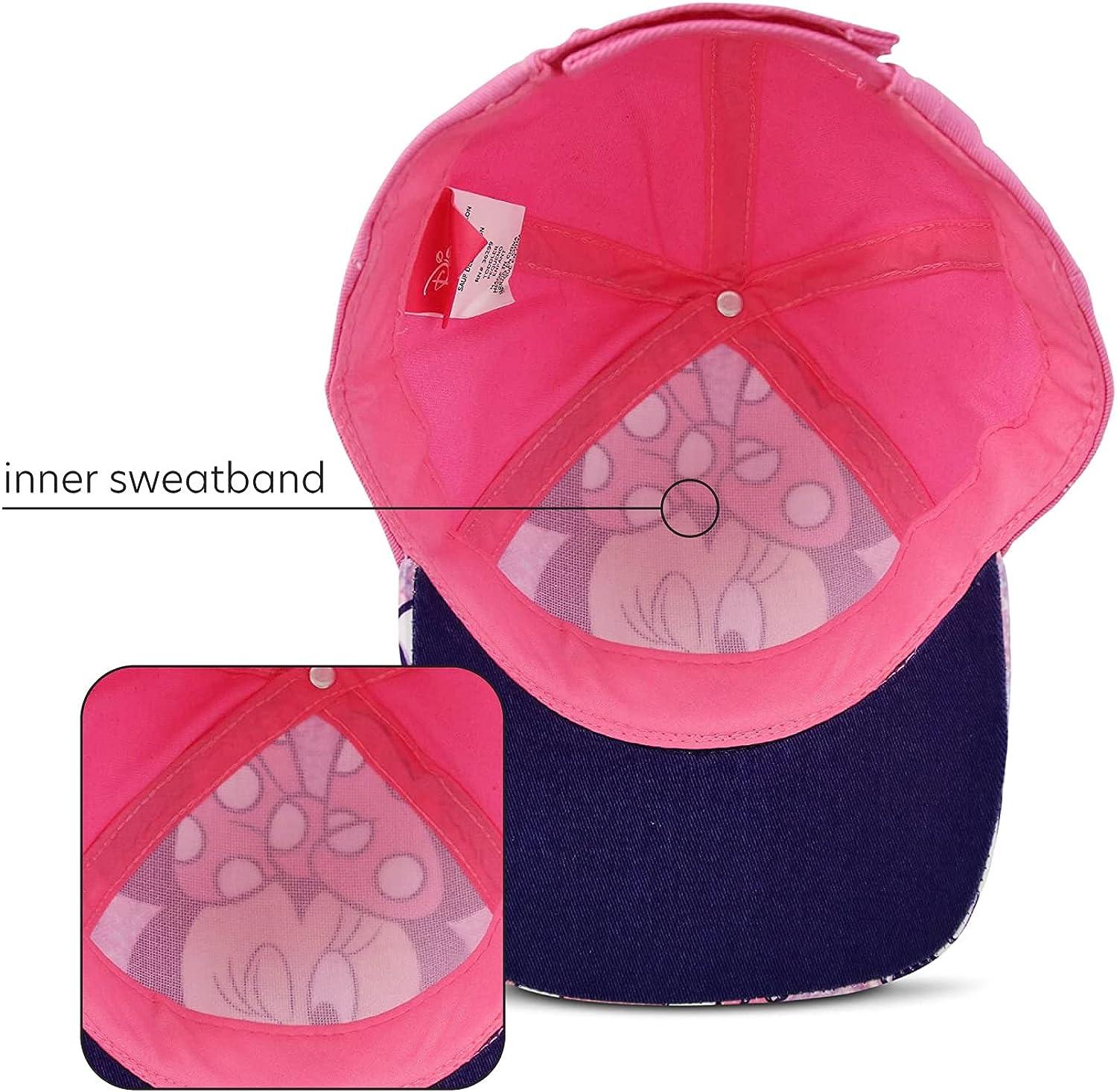 Minnie Mouse Baseball Cap, Toddler Girls, Age 2-4- Pink/White