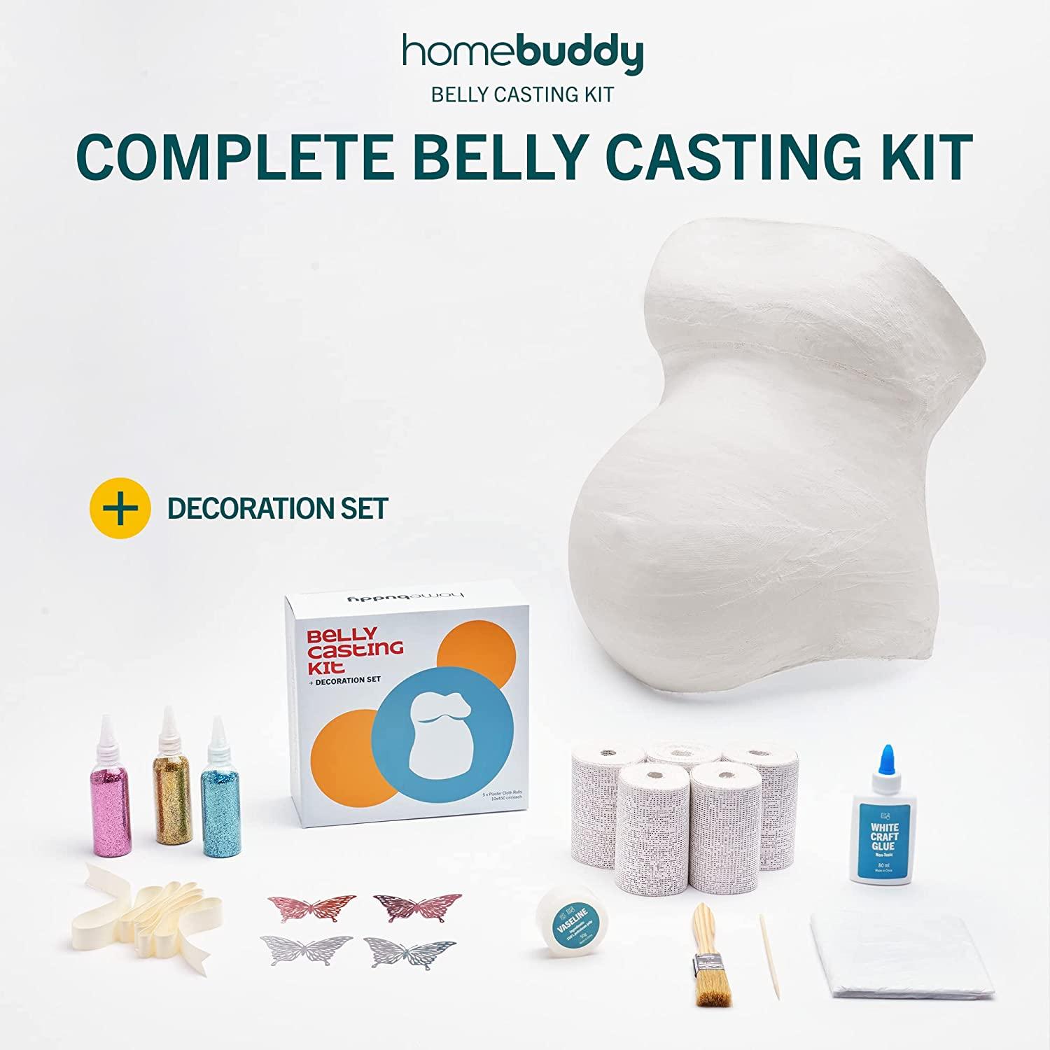 Belly Cast - Belly Casting Kit For Decor,pregnancy Belly Mold Casting Kit  Unique Keepsake Plaster Gauze Bandage For Expecting Mothers Gift