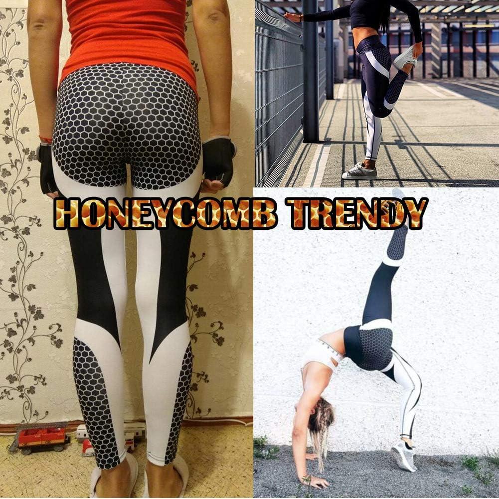 Women's Activewear: Honeycomb High-Waisted Textured Workout Leggings for  Your Next Workout!