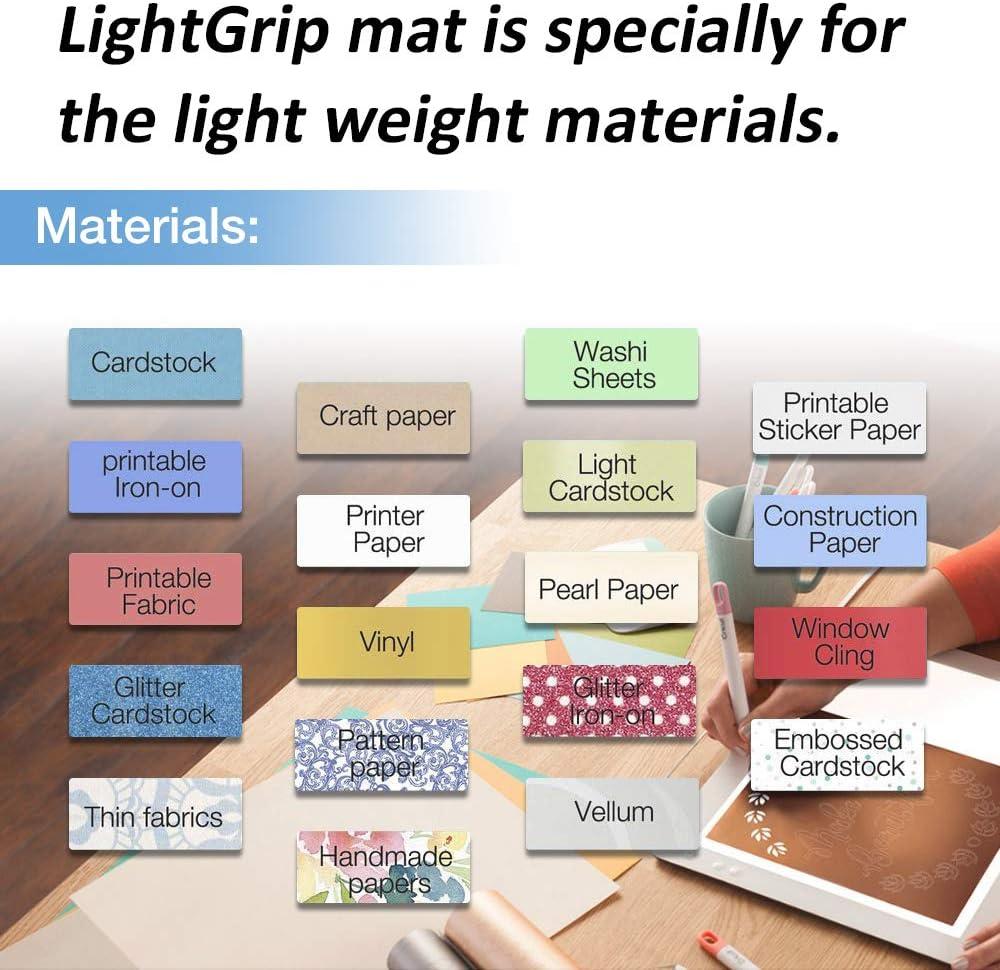Cricut Variety Pack(1 StrongGrip, 1 LightGrip, 1 StandardGrip) Adhesive  Cutting Mat 12x12, Cutting Mat For Cricut Maker/Cricut Explore, Use with