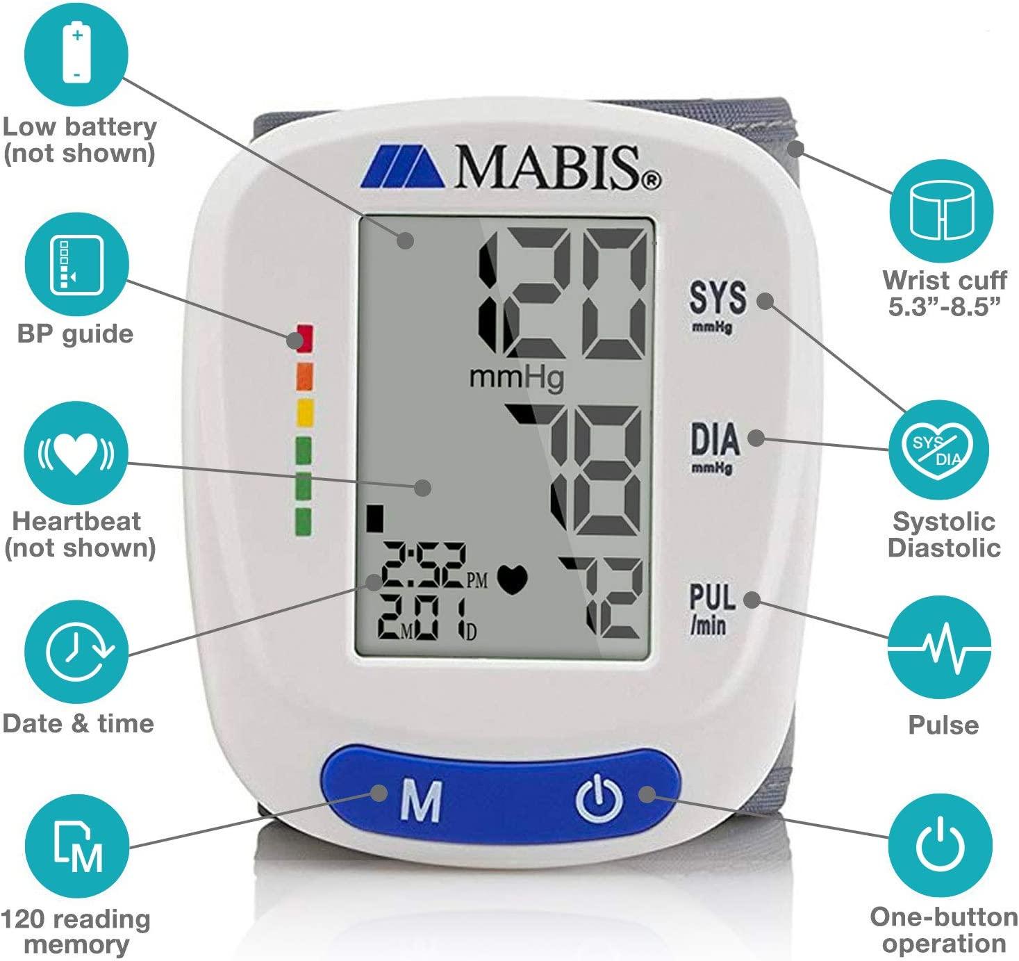 Health Smart Blood Pressure Monitor, 120 readings & Bilingual