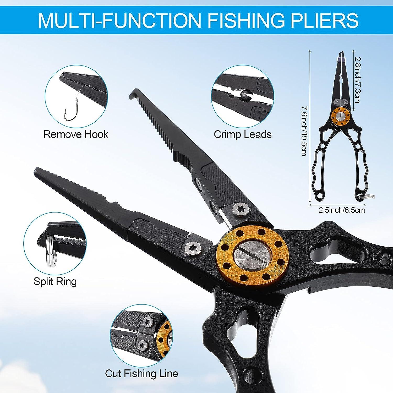 J&D Multi-Functional Lightweight Stainless Steel Fishing Plier