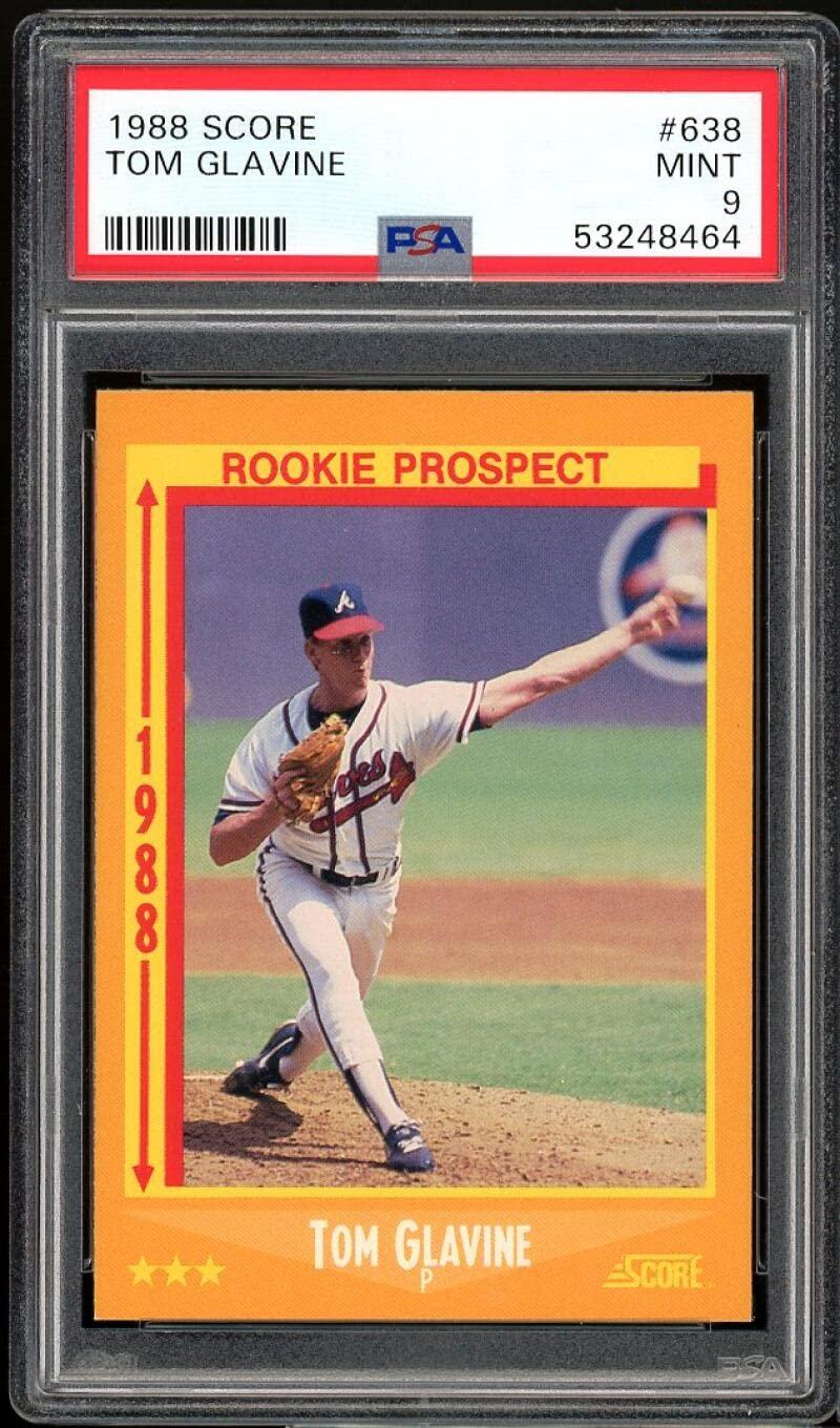 Tom Glavine Rookie Card 1988 Score #638 PSA 9