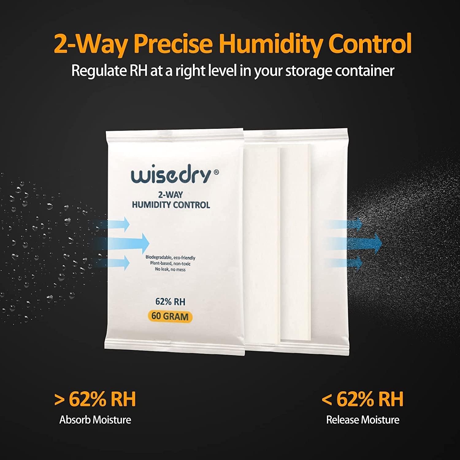 wisedry 62 Humidity Packs - 4 Pcs 60 Gram Two Way Moisture Control