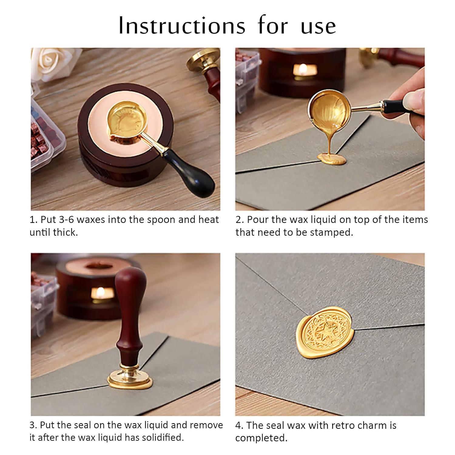 100 Pcs Octagon Sealing Wax Beads Retro Charm DIY Wax Seal Stamp