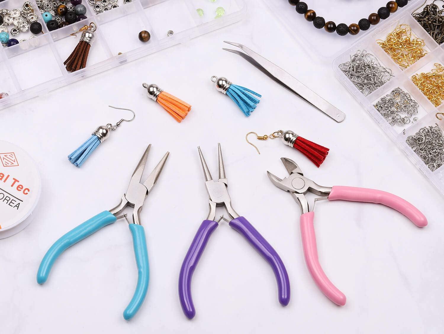 Glarks 1616Pcs Making Supplies Kit with Jewelry Tools, Includes Pliers,  Jewelry Wires, Charm Pendants, Jewelry Findings for Jewelry Making and  Repair
