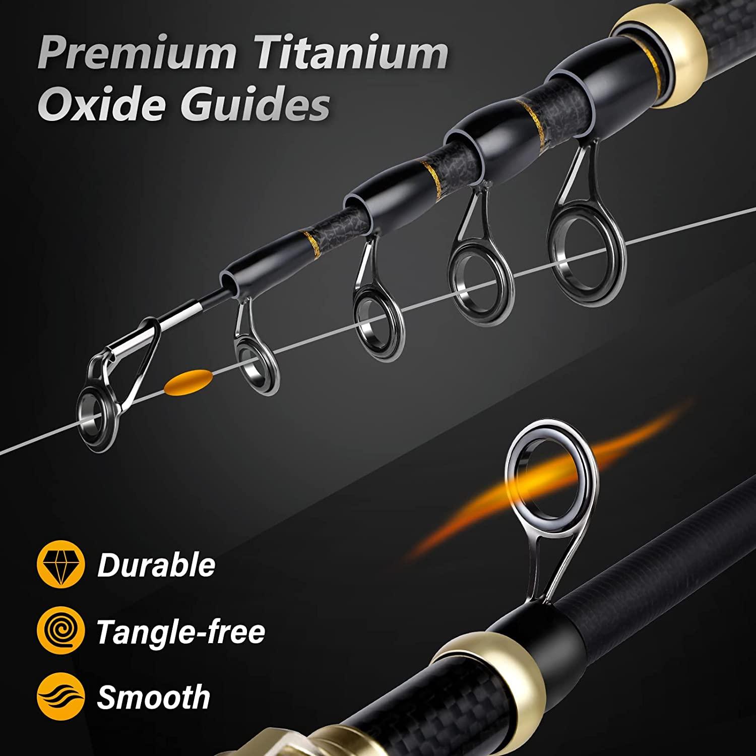  Fishing Rod and Reel Combination, Carbon Fiber