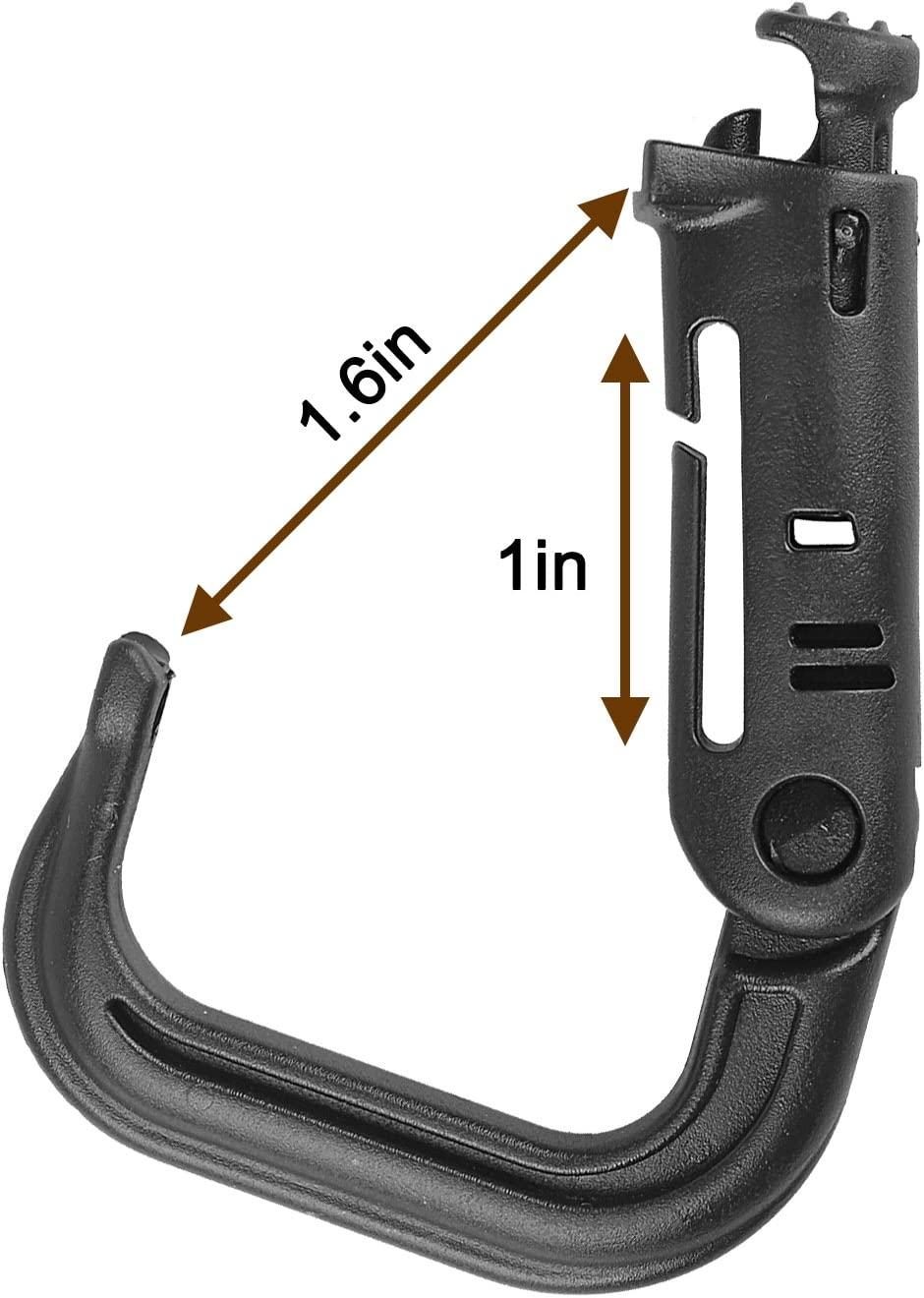 Tactical D-Ring Carabiner Link Clip Hook Military MOLLE Backpack Snap  Locking
