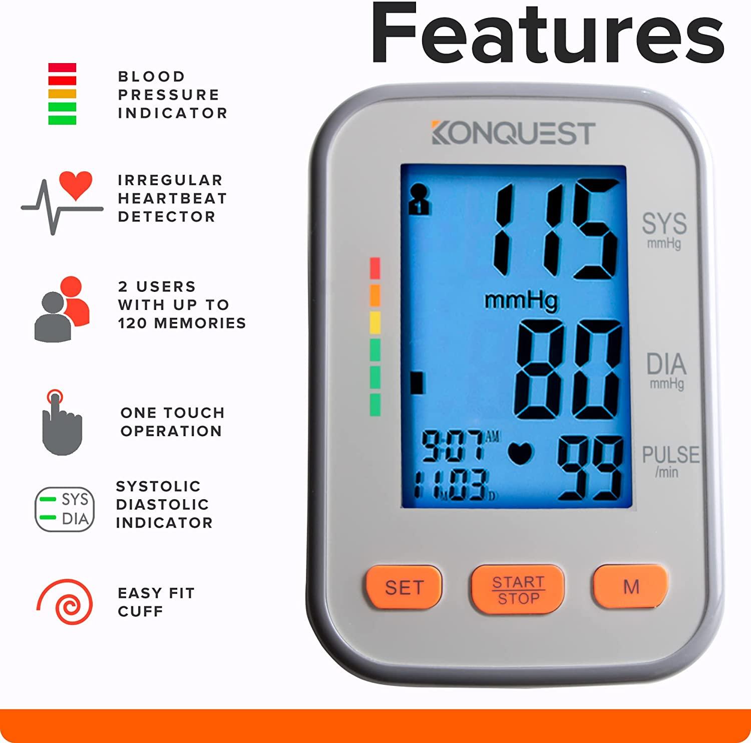 KONQUEST KBP-2910W Wrist Blood Pressure Monitor User Guide