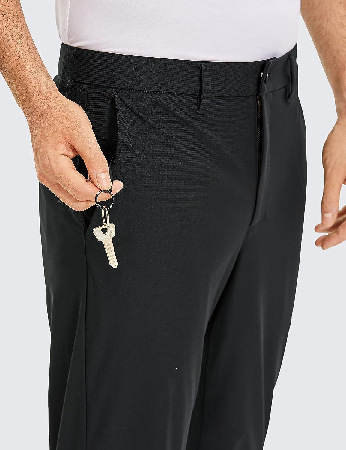 CRZ YOGA Mens All Day Comfy Golf Pants - 34 Quick Dry  Lightweight Work Casual Trousers