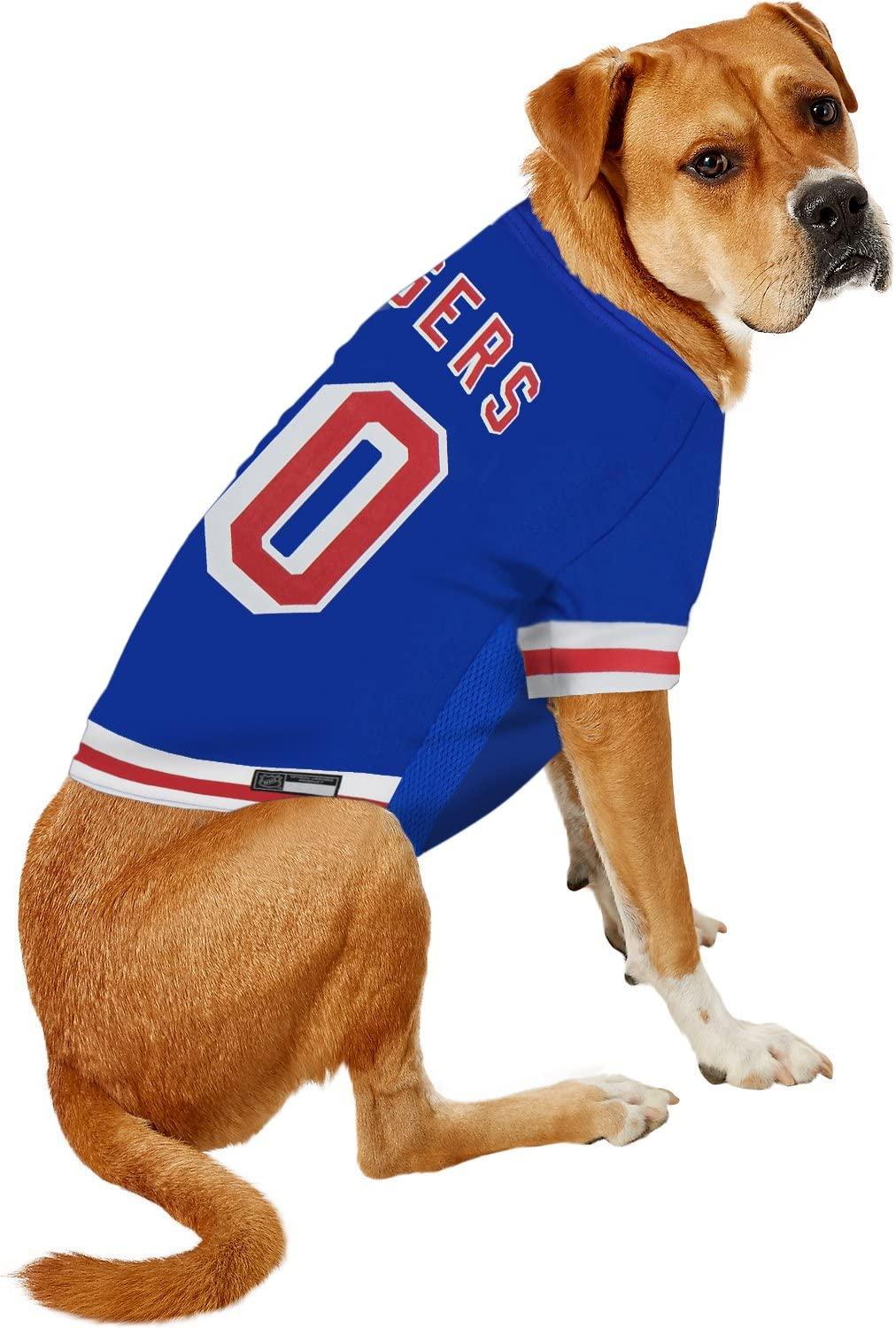 NHL New York Rangers Jersey for Dogs & Cats, Small. - Let Your Pet