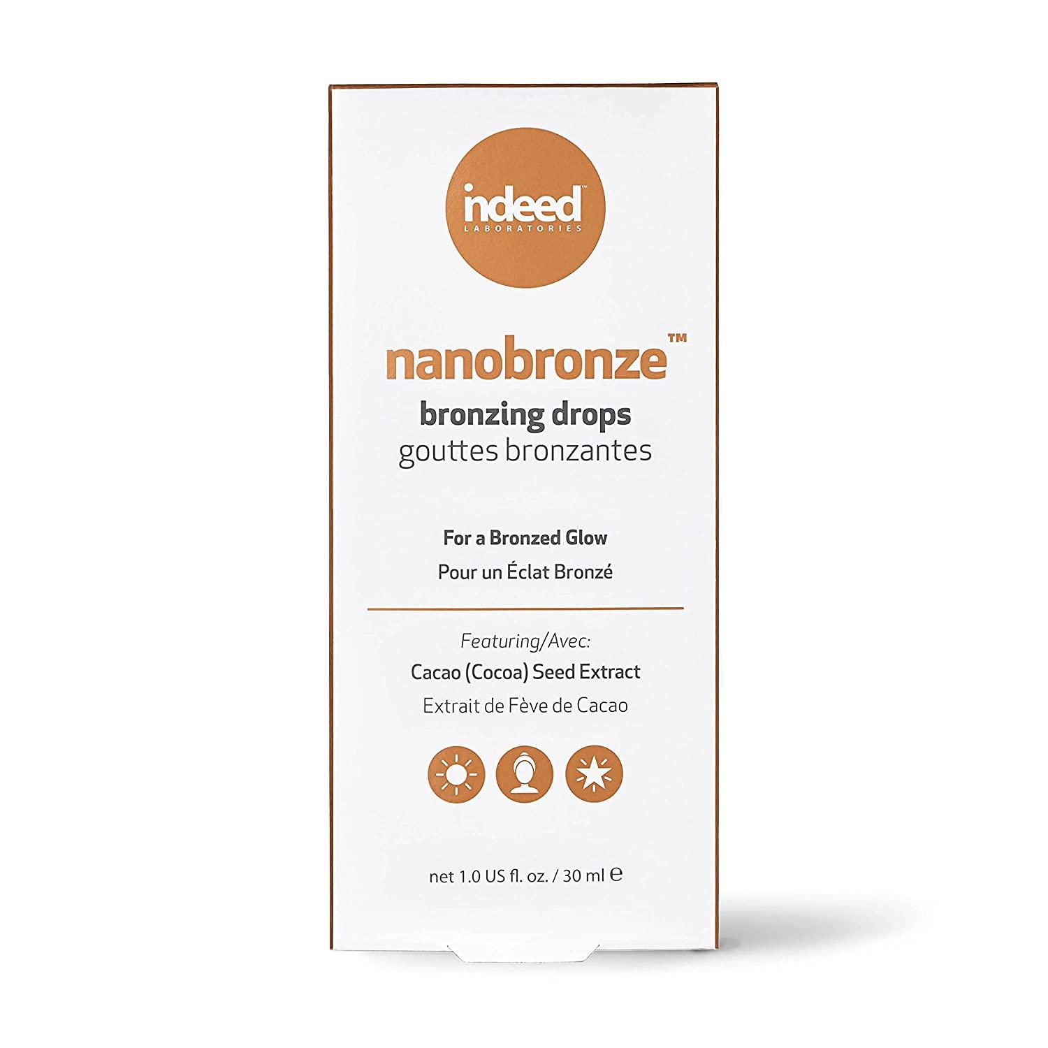  Indeed Labs Nanobronze Drops - Get a sun-kissed glow without  the sun! Bronzing drops with hyaluronic acid instantly bronze, blur, and  hydrate skin. 30ml : Beauty & Personal Care