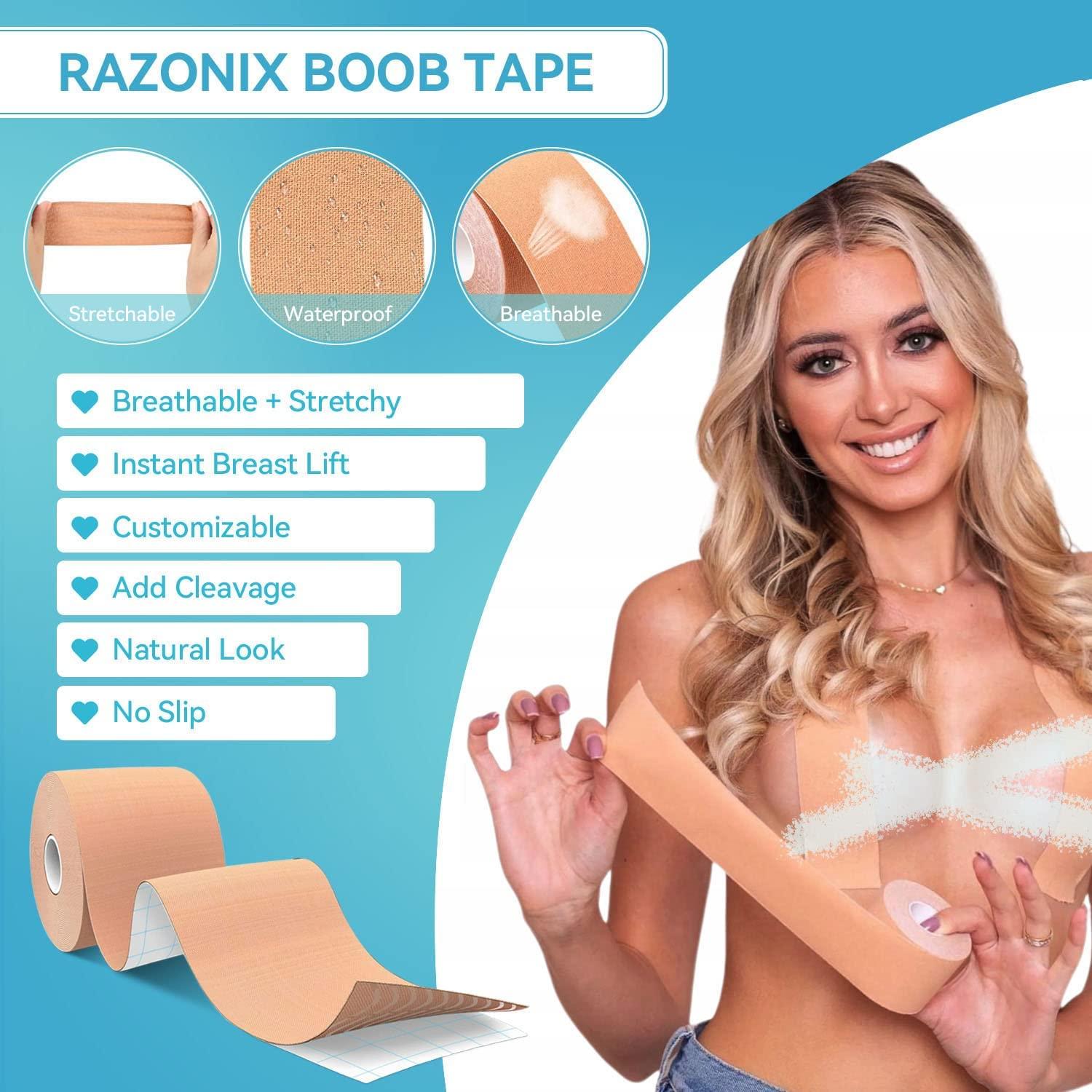 Breast Shaper & Lifter Cotton Tape Roll To Support boobs, Strachable  lift-up tape for backless