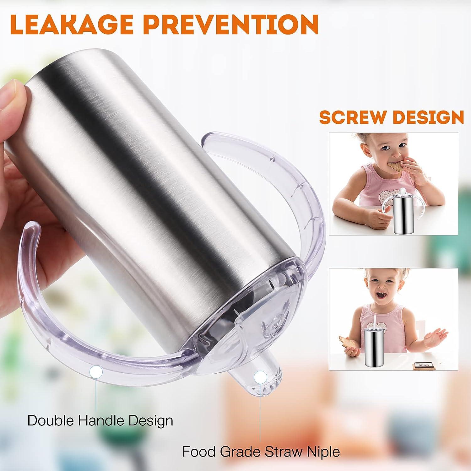 Stainless Steel Sippy Cup Double Vacuum Insulation Mug Toddler Baby Bottle  US