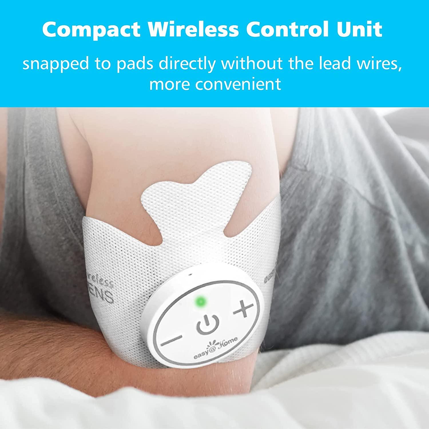Easy@Home Rechargeable Compact Wireless TENS Unit - 510K Cleared, FSA