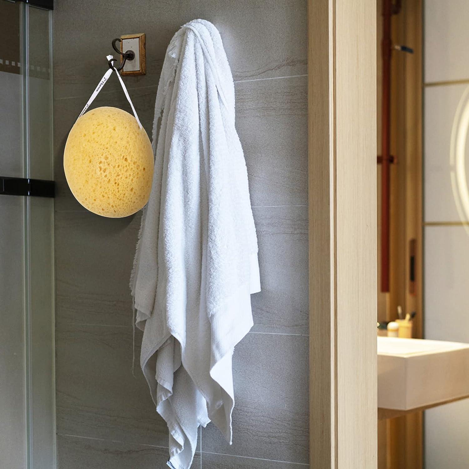 ODesign Soap Dish Holder with 6 Hooks Loofah Bath Sponge Towel