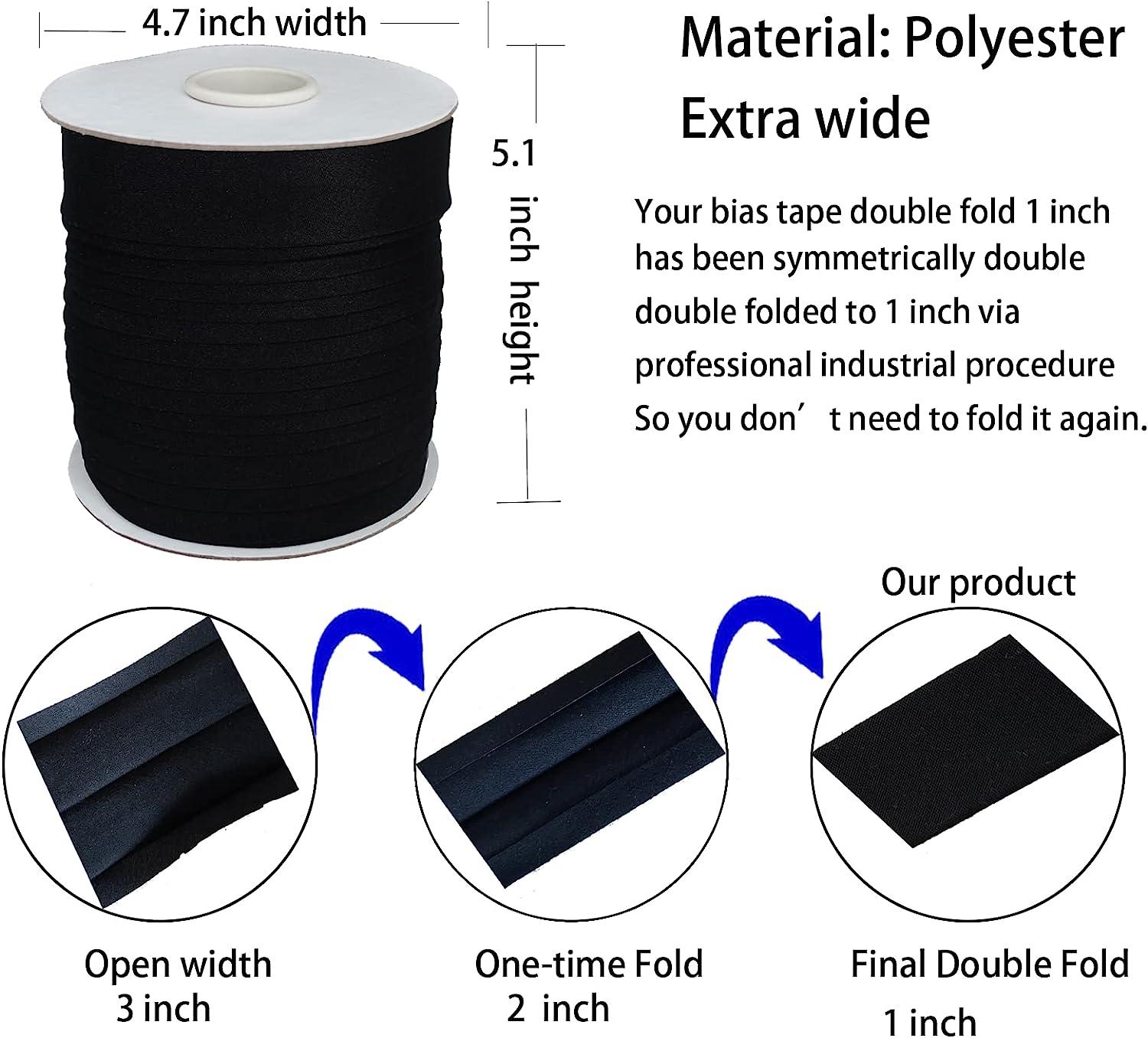 100 % Polyester Edge Binding Tape, 1 Inch Bias Tape for Backpacks