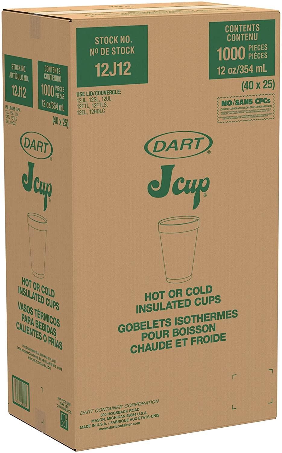 Takeout Styrofoam  12 oz. Styrofoam Cup 1000 pack of Cups