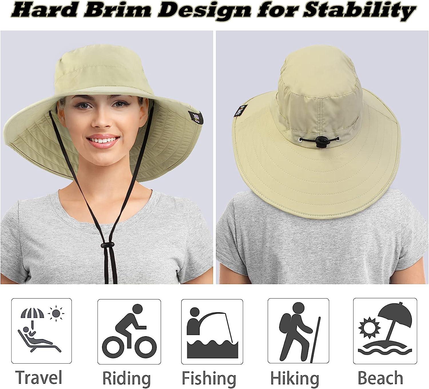 Solaris Wide Brim Sun Hat UPF 50+ Sun Protection Outdoor Hiking Gardening  Hat for Women and Men Tan