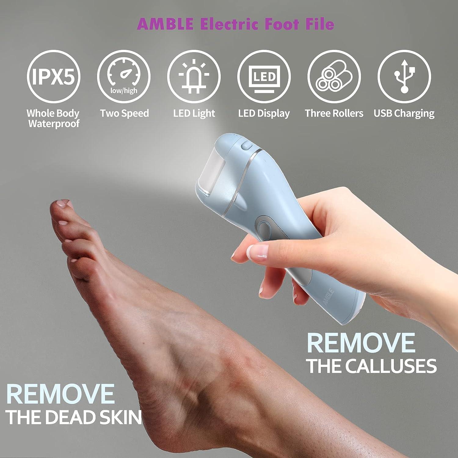 Electric Foot Scrubber Callus Remover for Feet, Rechargeable Foot File  Pedicure Tools, Professional Pedi Foot Care Kit for Hard/Dead/Dry  Skin/Cracked