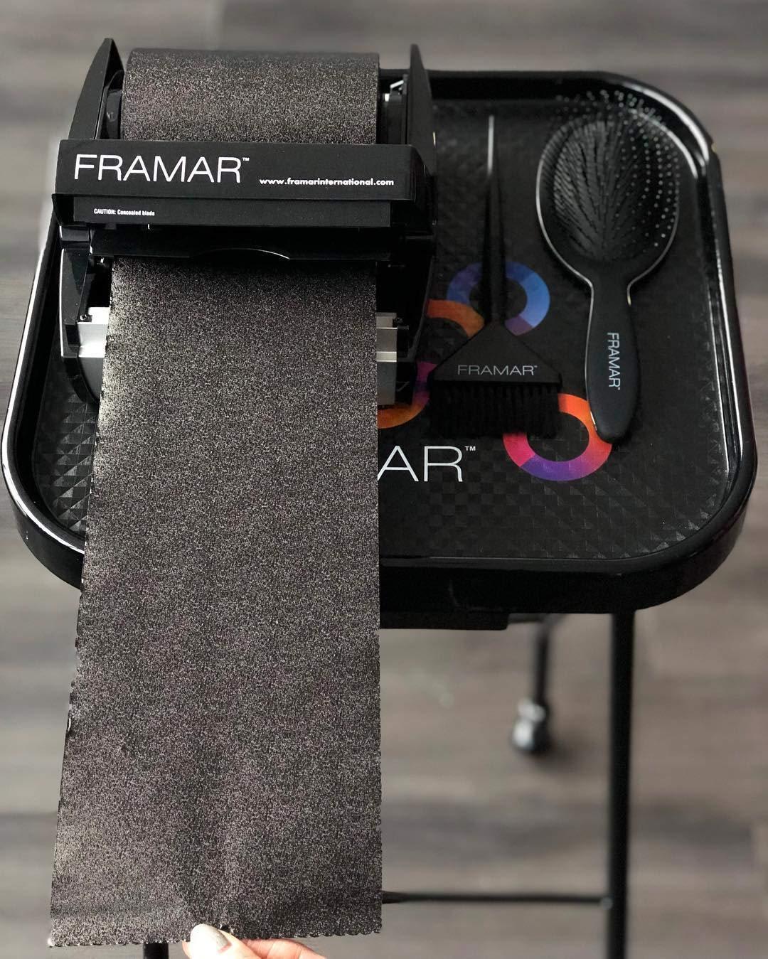 Framar Back in Black Embossed Roll Aluminum Foil, Hair Foils For  Highlighting - Medium 320 ft