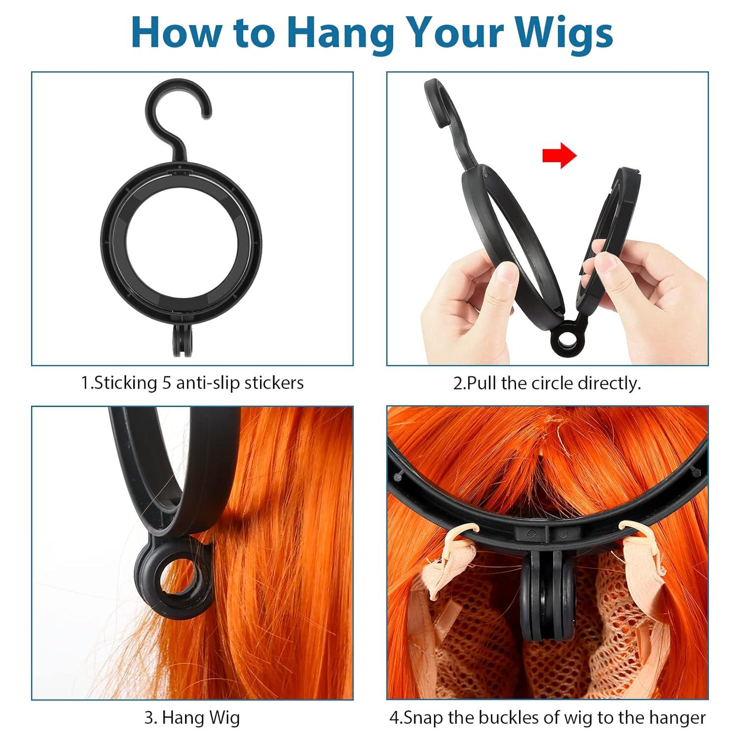 Hanging Wig Stand Plastic Wig Stand For Display Holders For