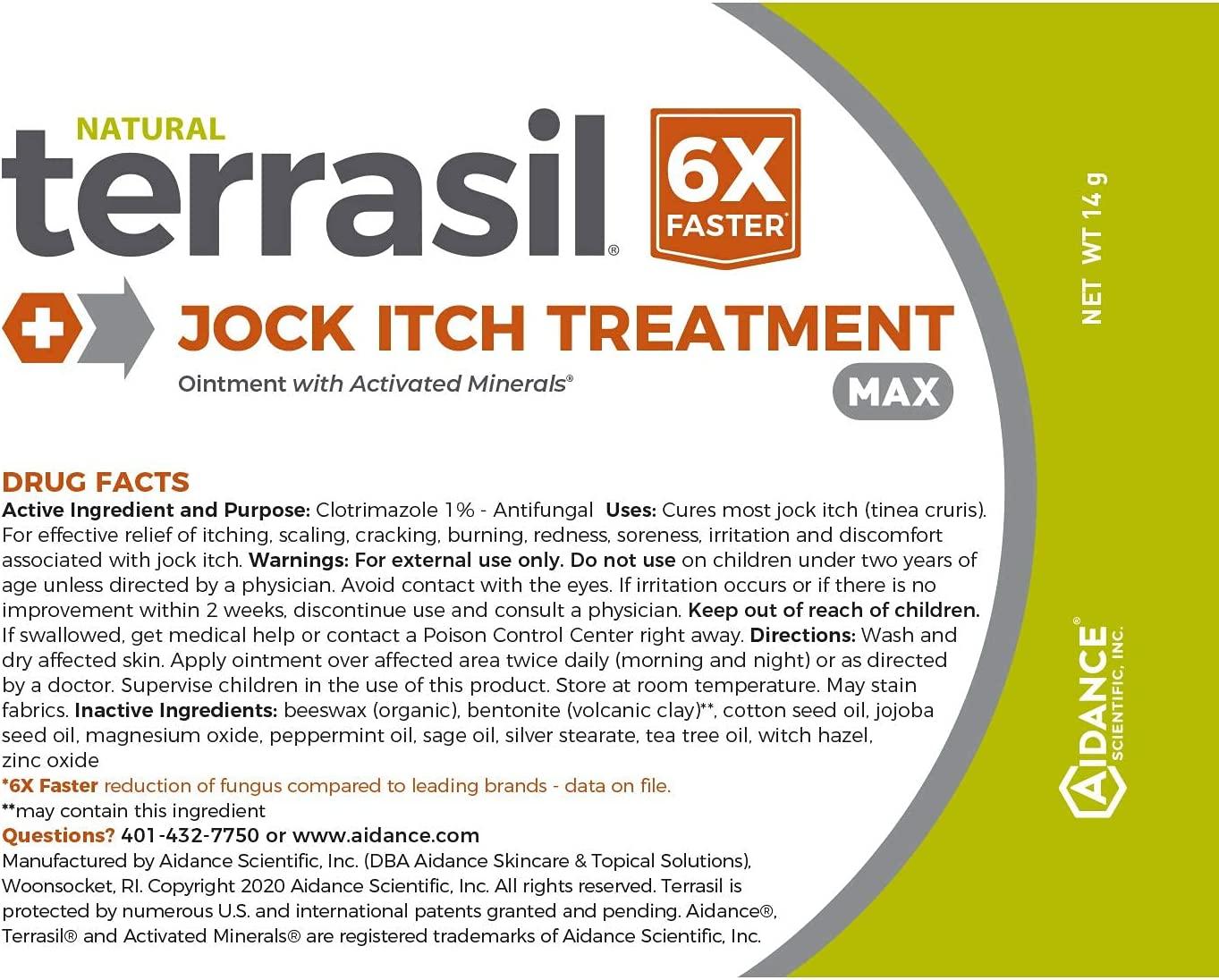 Buy Jock Itch MAX 14gm and Antifungal Cleansing Soap Kit - 6X Faster with  Natural Antifungal Ointment for Tinea Cruris Relieves Itch by Terrasil  Online at desertcartSouth Africa