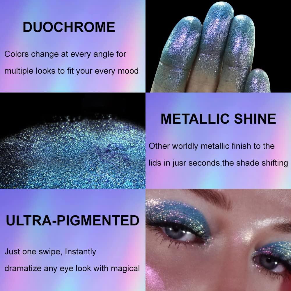 Blue/Purple Metallic Iridescent Holographic Eyeshadow Chameleon