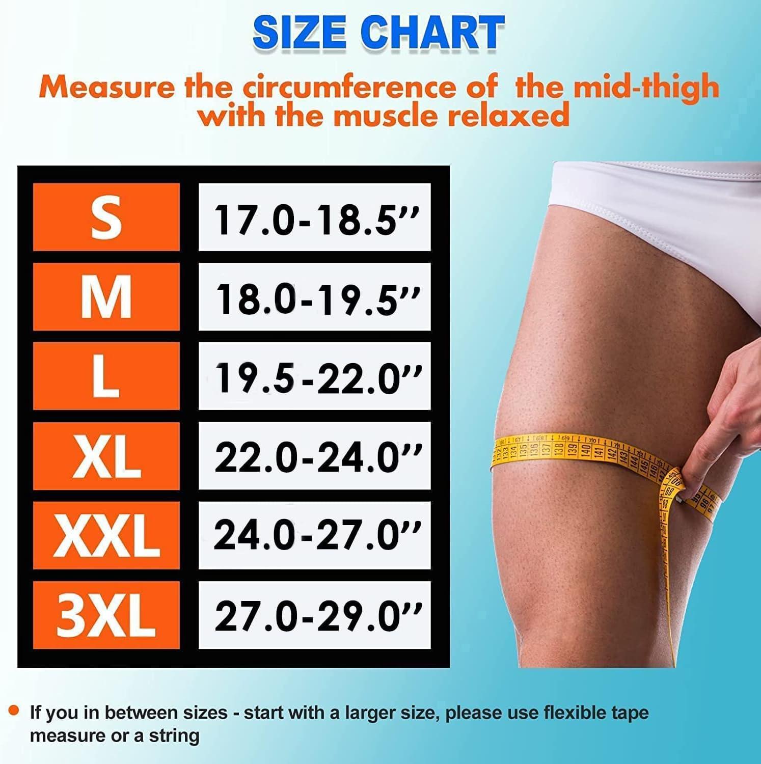 Thigh Compression Sleeve - Hamstring (Pair) Thigh Brace & Wrap